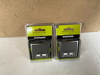 Smartwares stopcontact 2x usb inbouw 5v/max 2.0 amp serie s2 (60x) - afbeelding 1 van  6