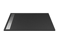Smc extra vlak aanrechtblad of verzonken hars douchebak - zwart - 120 x 80 cm - afbeelding 2 van  5