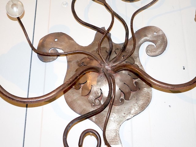 Smeedijzeren wandlamp - afbeelding 2 van  4