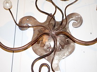 Smeedijzeren wandlamp - afbeelding 2 van  4