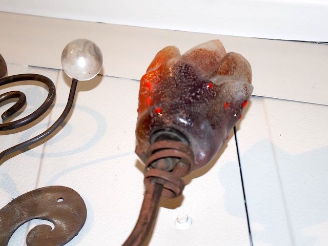 Smeedijzeren wandlamp - afbeelding 4 van  4