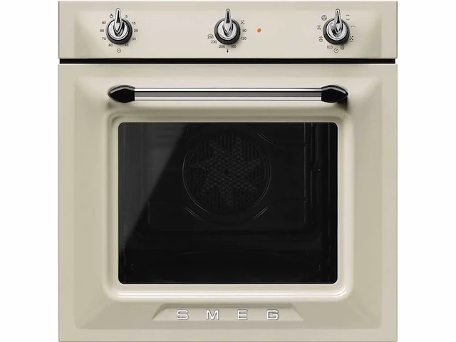 Smeg victoria sf6905p1 creme inbouwoven - afbeelding 1 van  3