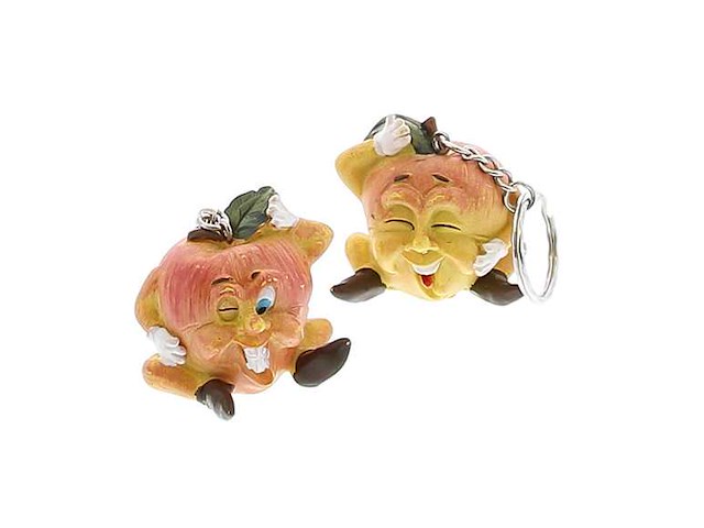 Smiley fruits sleutelhanger appel km - - kerst- en seizoensartikelen (270x) - afbeelding 1 van  2