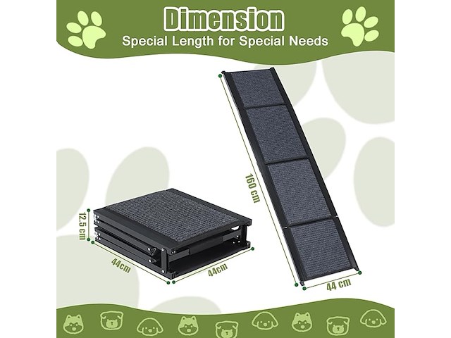 Smonter 160 cm lange hondenloopplank - afbeelding 3 van  3