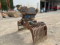Smp hydraulische grijphaak met openwerk schalen grondverzetbak - afbeelding 5 van  8
