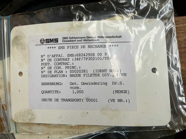 Sms schloemann-siemag klemring (2x) - afbeelding 7 van  8