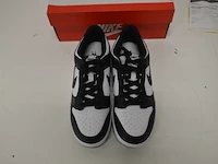Sneaker nike dunk low retro white black (gs) maat 40 nieuw in doos (2) - afbeelding 4 van  10