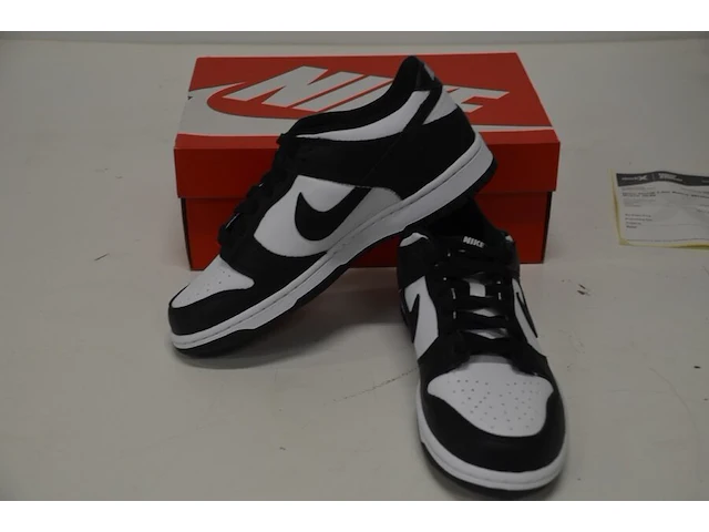 Sneaker nike dunk low retro white black (gs) maat 40 nieuw in doos (2) - afbeelding 8 van  10
