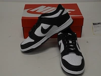 Sneaker nike dunk low retro white black (gs) maat 40 nieuw in doos (2) - afbeelding 8 van  10