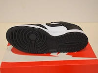 Sneaker nike dunk low retro white black (gs) maat 40 nieuw in doos (2) - afbeelding 9 van  10
