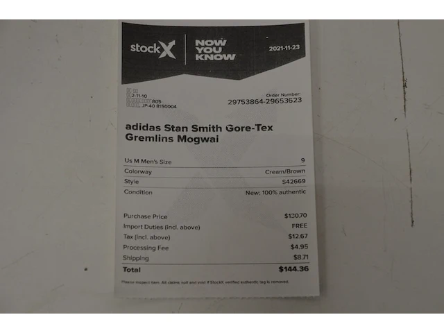 Sneakers adidas stan smith gore-tex gremlins mogwai maat 42 2/3 nieuw in doos (2) - afbeelding 8 van  12