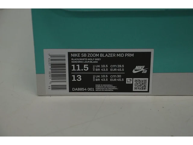 Sneakers nike blazer mid mosaic black grey maat 45,5 nieuw in doos (2) - afbeelding 10 van  10