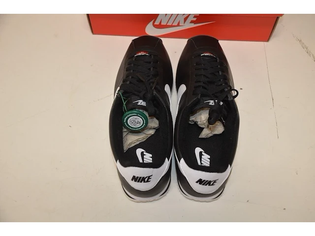 Sneakers nike cortez basic black white maat 45,5 nieuw in doos (2) - afbeelding 7 van  10