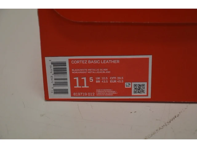 Sneakers nike cortez basic black white maat 45,5 nieuw in doos (2) - afbeelding 10 van  10