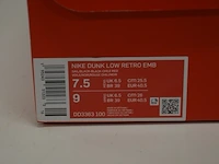 Sneakers nike dunk low emb nba 75th anniversary chicago maat 40,5 nieuw in doos (2) - afbeelding 10 van  10