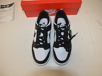 Sneakers nike dunk low retro white black (gs) maat 38 nieuw in doos (2) - afbeelding 4 van  10