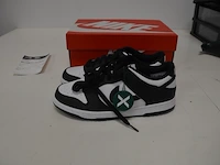 Sneakers nike dunk low retro white black (gs) maat 38 nieuw in doos (2) - afbeelding 5 van  10