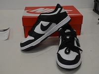 Sneakers nike dunk low retro white black (gs) maat 38 nieuw in doos (2) - afbeelding 8 van  10