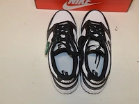 Sneakers nike dunk low retro white black (gs) maat 38,5 nieuw in doos (2) - afbeelding 7 van  10