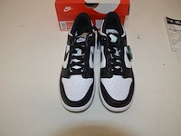 Sneakers nike dunk low retro white black (gs) maat 39 nieuw in doos (2) - afbeelding 4 van  10