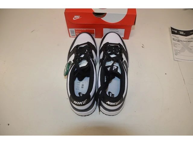 Sneakers nike dunk low retro white black (gs) maat 39 nieuw in doos (2) - afbeelding 7 van  10