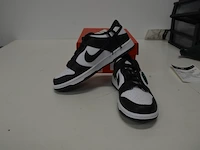 Sneakers nike dunk low retro white black (gs) maat 39 nieuw in doos (2) - afbeelding 8 van  10