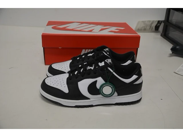 Sneakers nike dunk low white black (2021) maat 40 nieuw in doos (2) - afbeelding 5 van  10