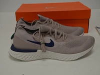 Sneakers nike epic react flyknit diffused taupe/blue void maat 46 nieuw in doos (2) - afbeelding 3 van  9