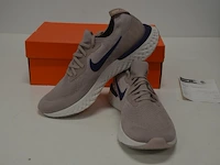 Sneakers nike epic react flyknit diffused taupe/blue void maat 46 nieuw in doos (2) - afbeelding 4 van  9