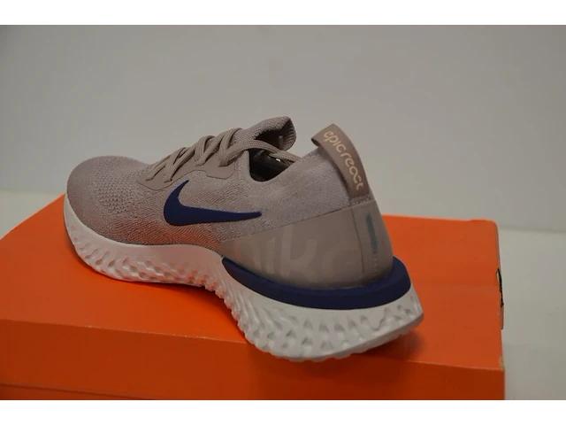 Sneakers nike epic react flyknit diffused taupe/blue void maat 46 nieuw in doos (2) - afbeelding 5 van  9