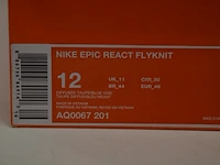 Sneakers nike epic react flyknit diffused taupe/blue void maat 46 nieuw in doos (2) - afbeelding 7 van  9