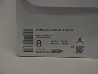Sneakers nike jordan 1 low se barely green maat 37,5 nieuw in doos (2) - afbeelding 7 van  9