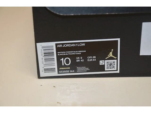 Sneakers nike jordan 1 low unc (2021) maat 42 nieuw in doos (2) - afbeelding 10 van  10