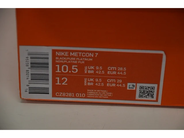 Sneakers nike metcon 7 black maat 44,5 nieuw in doos (2) - afbeelding 9 van  9