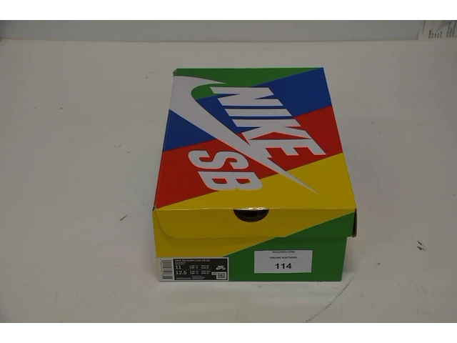 Sneakers nike sb dunk low og qs quartersnacks zebra maat 45 nieuw in doos (2) - afbeelding 2 van  10