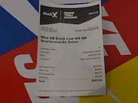 Sneakers nike sb dunk low og qs quartersnacks zebra maat 45 nieuw in doos (2) - afbeelding 3 van  10