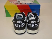 Sneakers nike sb dunk low og qs quartersnacks zebra maat 45 nieuw in doos (2) - afbeelding 6 van  10