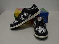 Sneakers nike sb dunk low og qs quartersnacks zebra maat 45 nieuw in doos (2) - afbeelding 8 van  10