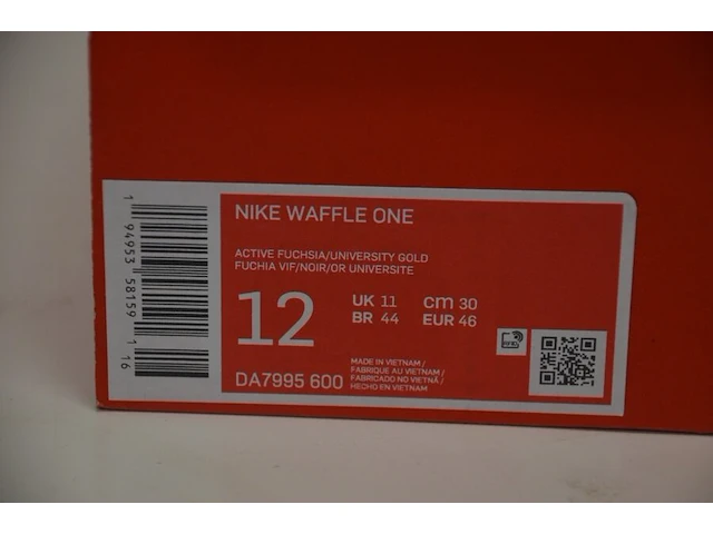 Sneakers nike waffle one active fuchsia maat 46 nieuw in doos (2) - afbeelding 10 van  10