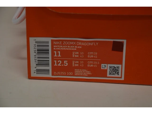 Sneakers nike zoomx dragonfly sprit spikes white maat 45 nieuw in doos (2) - afbeelding 3 van  11