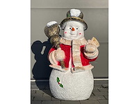 Sneeuwman h105cm x b70cm rood - afbeelding 1 van  1