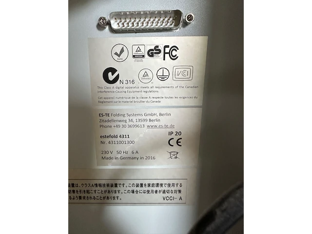 Snelveiling plotter canon + vouwmachine estefold - afbeelding 3 van  4