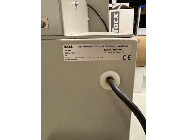 Snijmachine ideal 4850-98 ep, bouwjaar 2002 - afbeelding 4 van  13