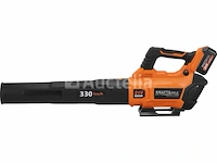 Snoerloze bladblazer met 2 x 4ah batterijen en kraft&dele-lader - afbeelding 1 van  5