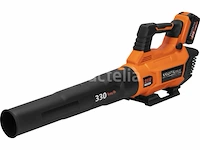 Snoerloze bladblazer met 2 x 4ah batterijen en kraft&dele-lader - afbeelding 3 van  5