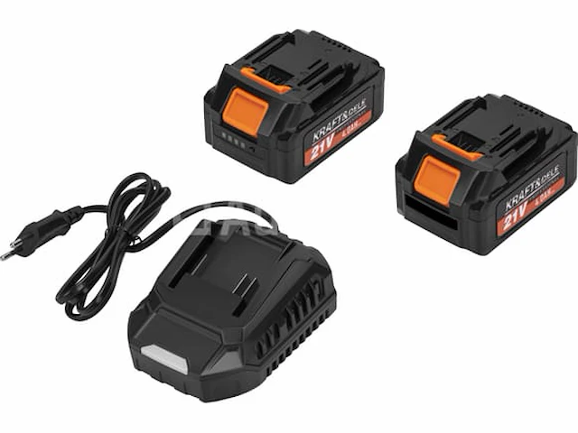 Snoerloze bladblazer met 2 x 4ah batterijen en kraft&dele-lader - afbeelding 4 van  5