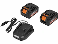 Snoerloze bladblazer met 2 x 4ah batterijen en kraft&dele-lader - afbeelding 4 van  5