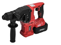 Snoerloze hamerboor met 2 x 4 ah batterijen + kraft&dele-lader - afbeelding 3 van  4