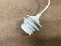 Snoerpendel, e27 fitting, kunstof wit (50x) - afbeelding 2 van  3