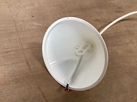Snoerpendel, e27 fitting, kunstof wit (50x) - afbeelding 3 van  3